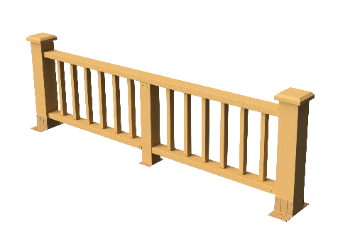 Ограждения декоративное ДПК GRINDERDECO Троя песчаник купить в Казани