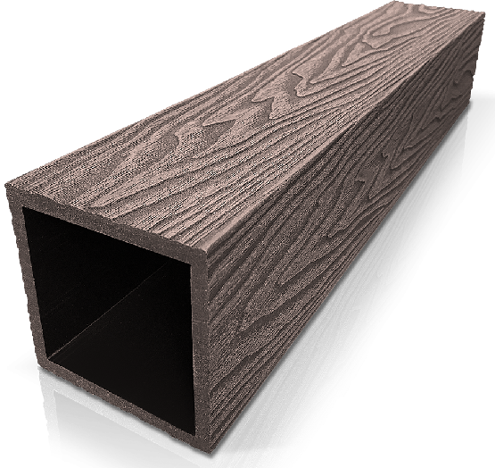 Столб ДПК 3D GardenParkett фактура дерева Венге купить в Казани