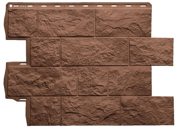 Фасадная панель Альта-Профиль Туф ЭКО Терракотовый купить в Казани