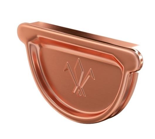 Водосток Aquasistem, система 150/100 - Заглушка желоба универсальная медная купить в Казани