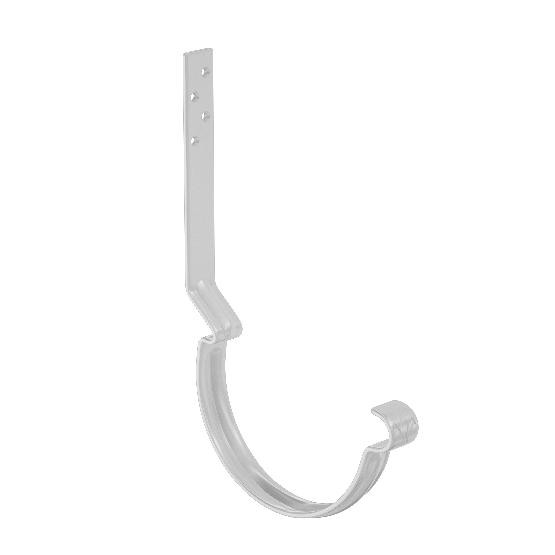 Водосток Aquasistem, система 150/100 - Крюк крепления желоба длинный RAL 9003 Белый купить в Казани