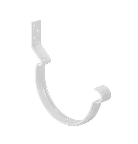 Водосток Aquasistem, система 150/100 - Крюк крепления желоба короткий RAL 9003 Белый купить в Казани