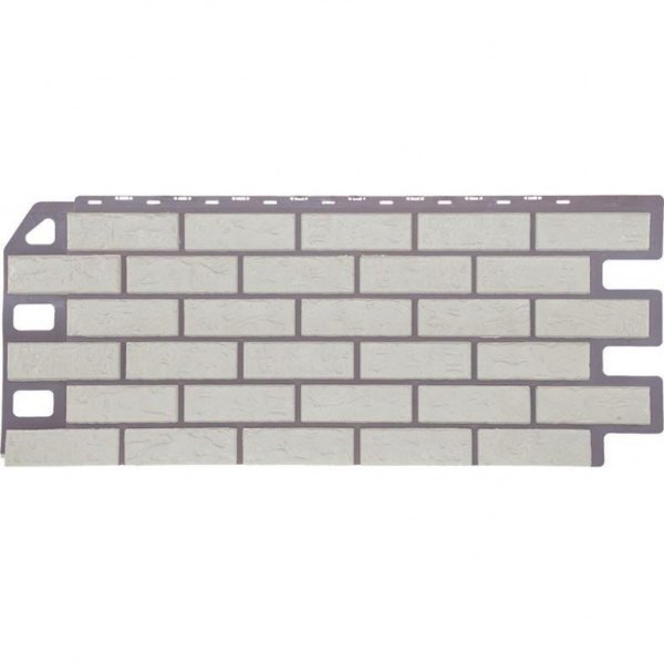 Фасадная панель FineBer, Кирпич, Мелованный белый купить в Казани