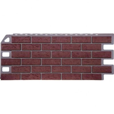 Фасадная панель FineBer, Кирпич, Красный
