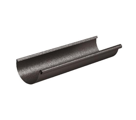 Водосток Aquasistem, Система 125/90 - Желоб водосточный 3 метра RR 32 Тёмно-коричневый matt купить в Казани