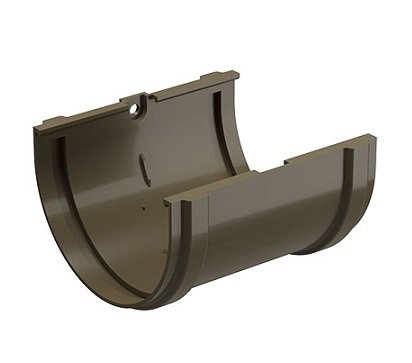 Соединитель желоба Docke Premium ПВХ - Каштан купить в Казани