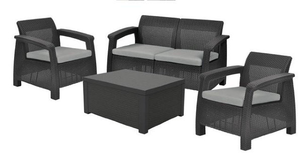 Комплект Corfu box set со столиком-ящиком для подушек (Европа) купить в Казани