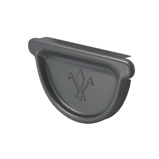 Водосток Aquasistem, система 150/100 -  Заглушка универсальная с резиновым уплотнителем RAL 7024 Тёмно-серый купить в Казани