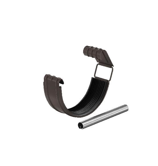 Водосток Aquasistem, система 150/100 - Соединитель желоба с резиновым уплотнителем RR 32 Тёмно Коричневый купить в Казани