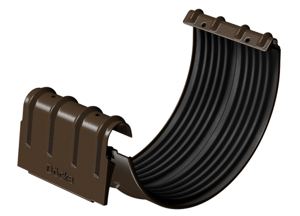 Соединитель желобов D125 Döcke STAL PREMIUM Каштан, (RAL 8017) купить в Казани