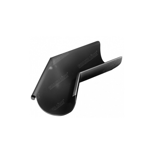 Водосток Grand Line 125x90 – Угол наружный 135° RAL 9005 купить в Казани