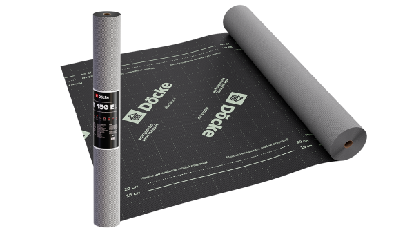 Супердиффузионная мембрана Docke, АT 150 EL трёхслойная, (универсальная с клеевой полосой) купить в Казани