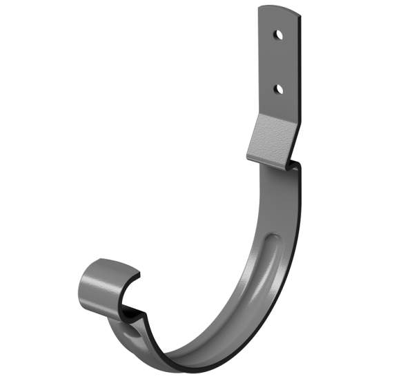 Карнизный крюк короткий (гнутый) D125 Döcke STAL PREMIUM Графит, (RAL 7024) купить в Казани