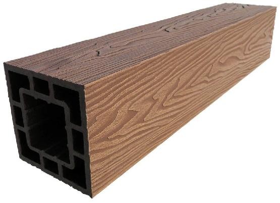 Столб опорный ДПК 3D GardenParkett фактура дерева Светло-коричневый купить в Казани