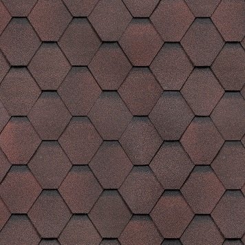 Гибкая черепица Shinglas, серия Классик, коллекция Кадриль – Гранат купить в Казани