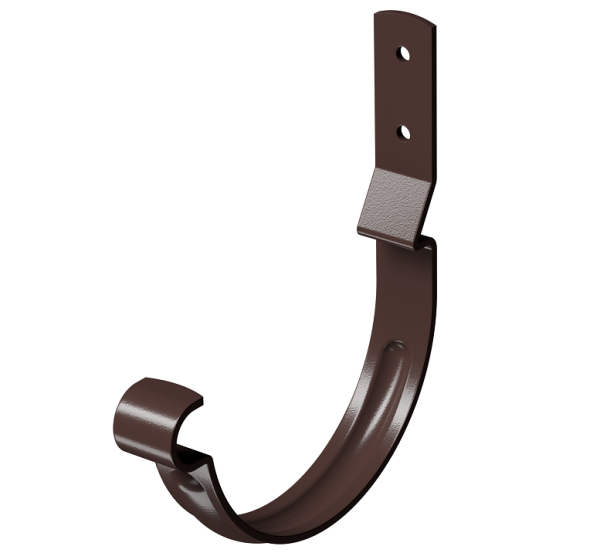Карнизный крюк короткий (гнутый) D125 Döcke STAL PREMIUM Шоколад, (RAL 8019) купить в Казани