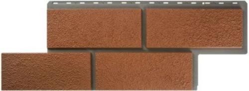 Фасадная панель Альта-Профиль Неаполитанский камень - Терракотовый купить в Казани