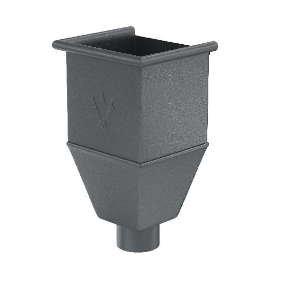 Водосток Aquasistem, Система 150/100 - Воронка_водосборная удлиненая RR 23 Маренго matt купить в Казани