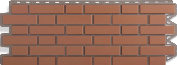 Фасадная панель Альта-Профиль, Кирпич Клинкерный, Красный купить в Казани