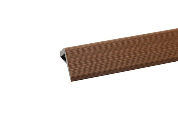 Уголок торцевой Ecodecking Скай коэкструзия 45х45х3000 Тик купить в Казани