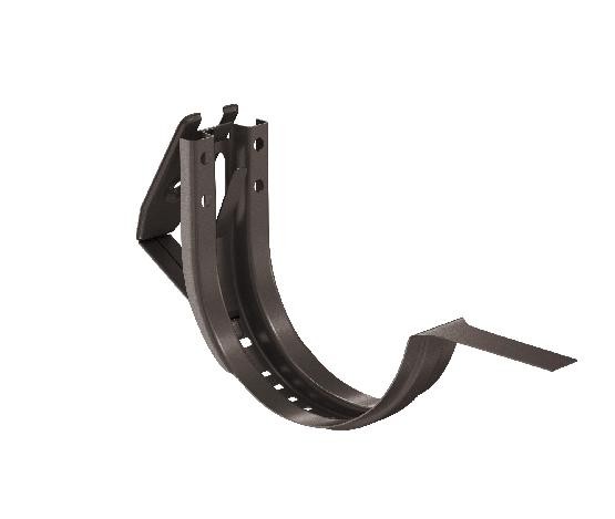 Водосток Aquasistem, система 125x90 - Крюк крепления желоба короткий регулируемый RR 32 Тёмно-Коричневый купить в Казани