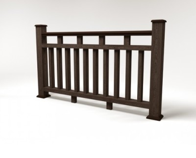 Ограждение из ДПК FG8 венге