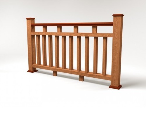 Ограждение из ДПК FG8 терракот купить в Казани